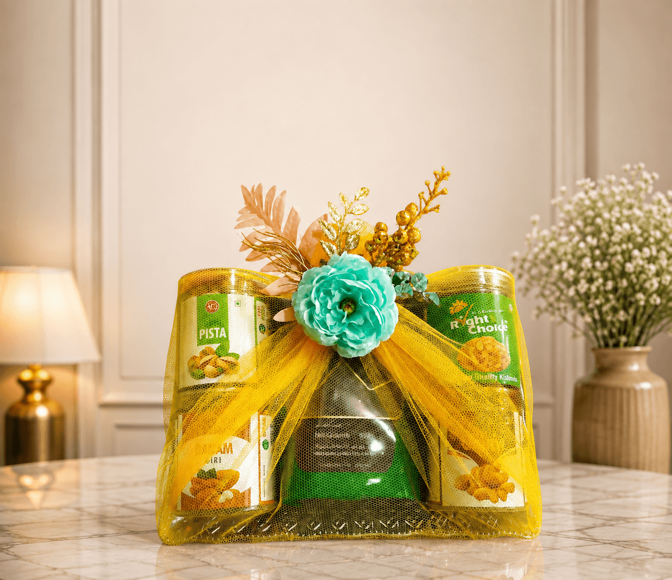 Golden Sunshine Dry Fruit Hamper