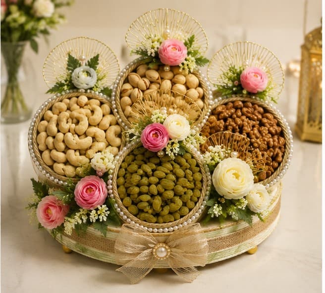 The Emerald Elegance Dry Fruit Hamper